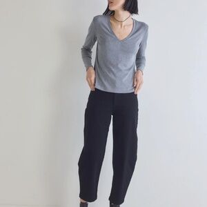 Ruti | The Ultimate Barrel Denim Pants | Size 6 | Washed Black